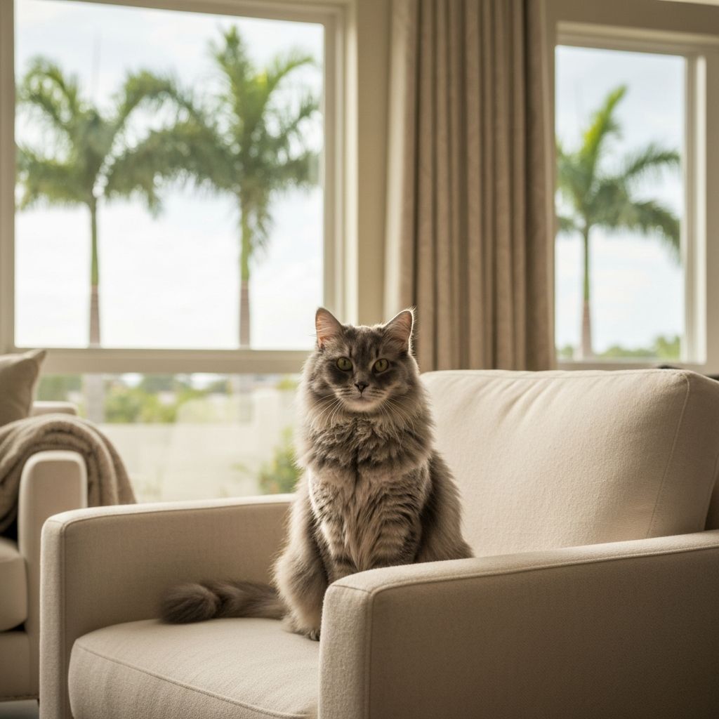Our unofficial office manager inspecting a property